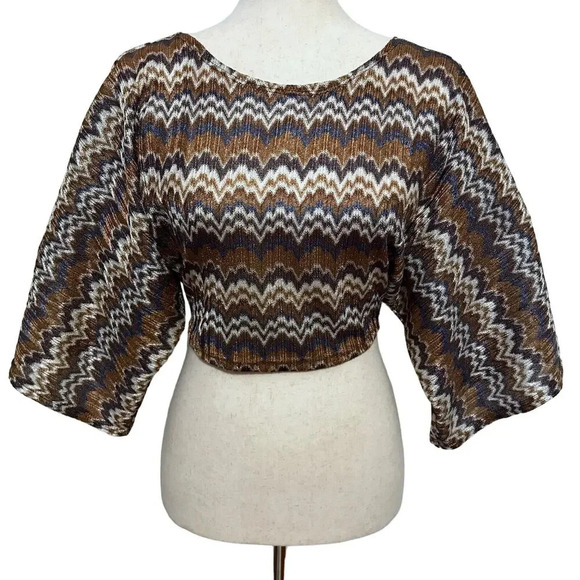 Arden B Tops - Arden B NWT Crop Kimono Sleeves Blouse Women XS